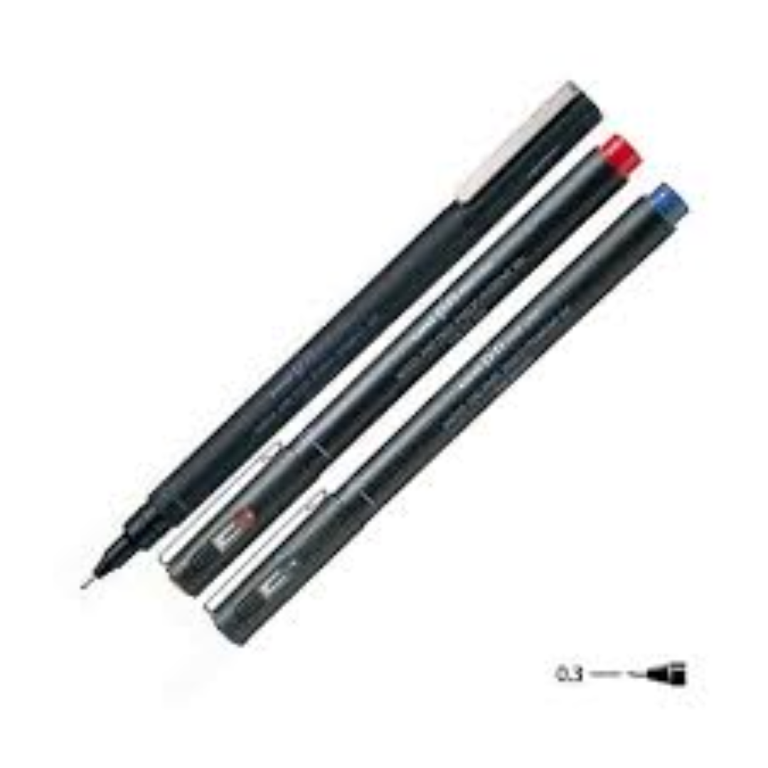 Uni FINE LINE 0.3mm Red MI-PIN100-RD